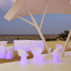 Barra de bar Ibiza con luz