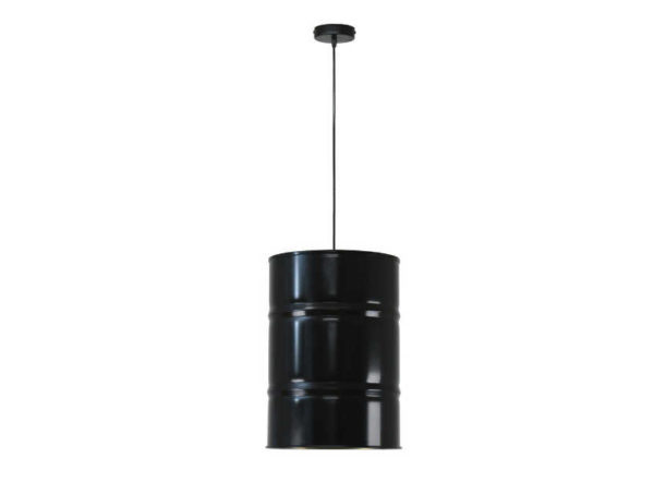 Lámpara de bidón estilo industrial con bombilla led multicolor de crea collection