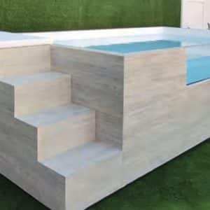 Compact pool piscina elevada acabado Arch Fresco